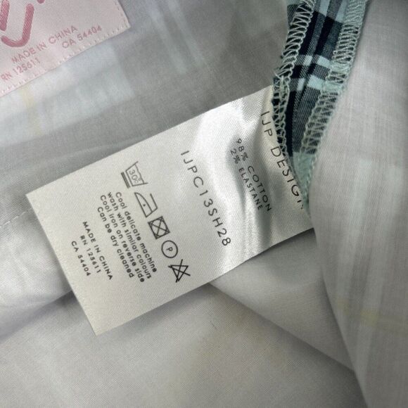 IJP Ian Poulter Designs Plaid Shorts Size 34 x 10 Golf Casual Colors Blue White - Picture 9 of 11